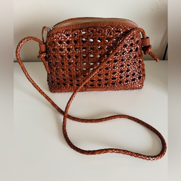 Loeffler Randall Handbags - Loeffler Randall Mallory Woven Leather Crossbody Bag